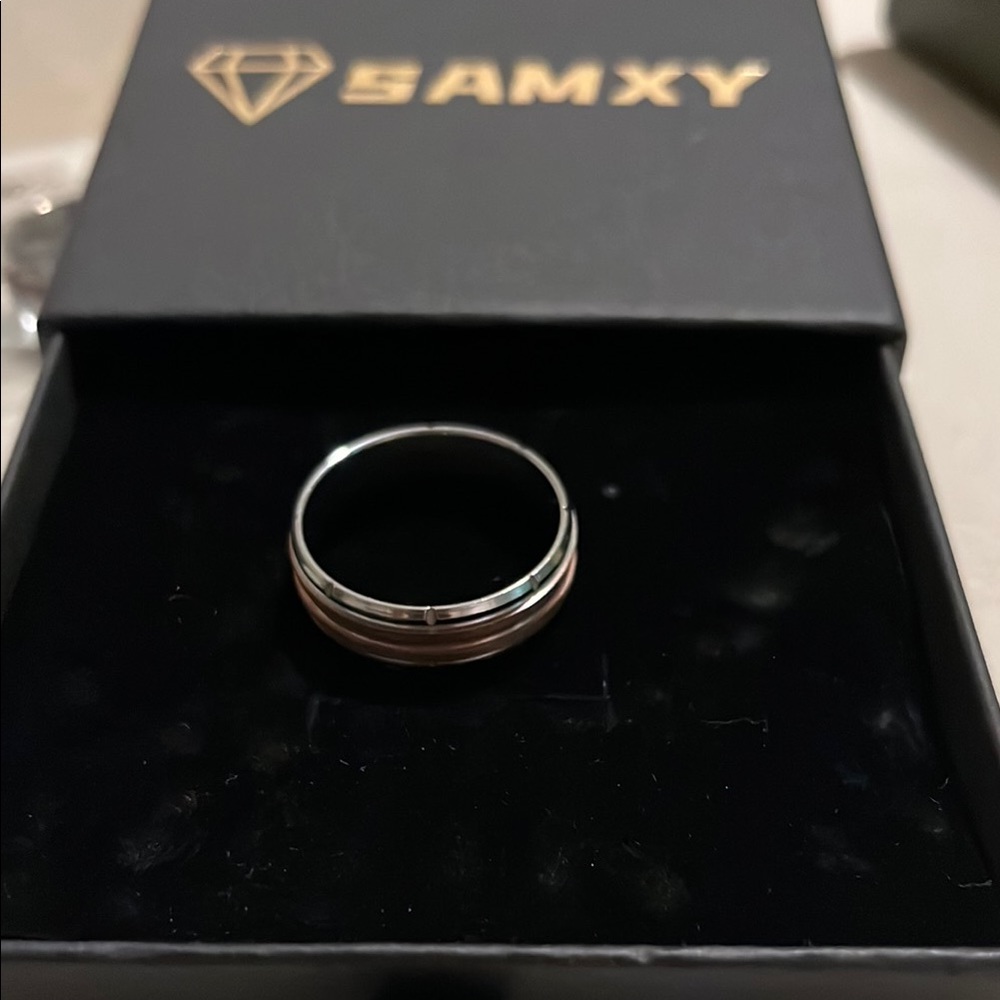Silver and Rose Gold Ring